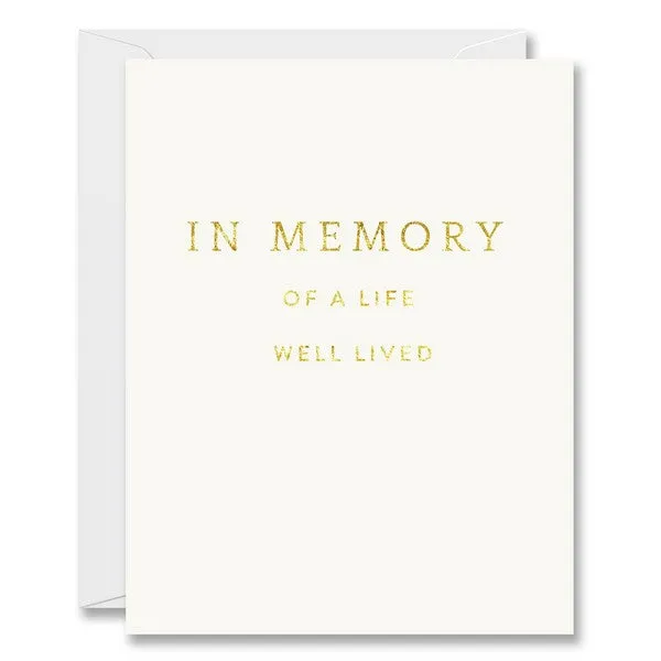 A Life Well Lived Sympathy Card