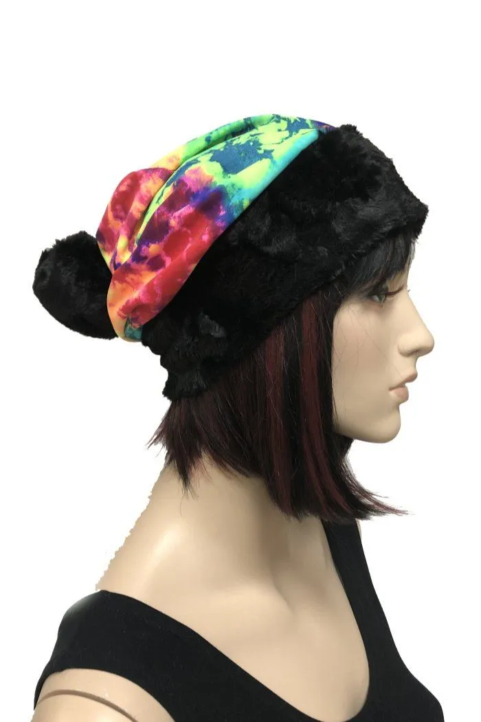 Acid Splash Sabeanie with Minky Trim