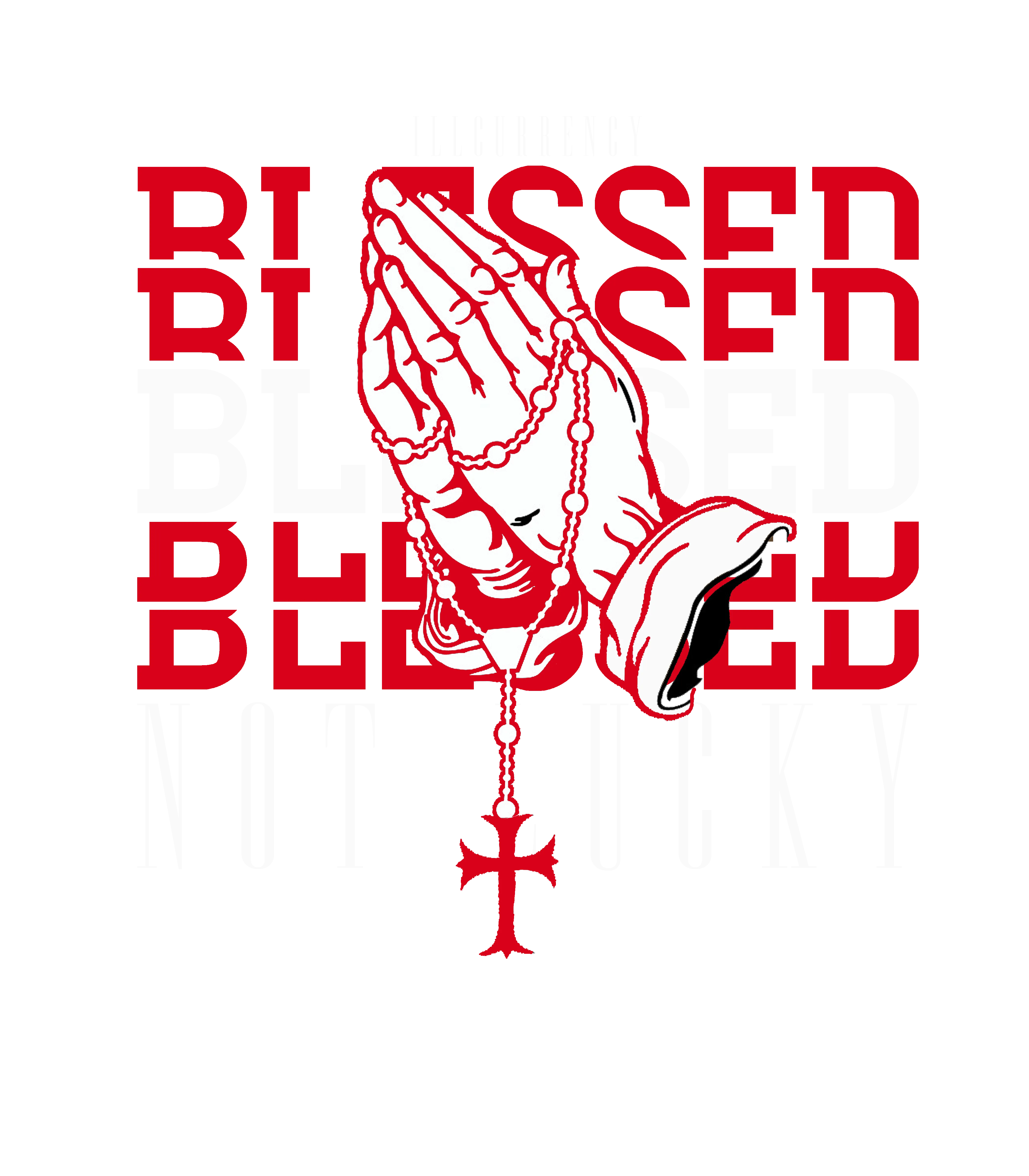 Air Jordan 8 “Playoffs” Black T-Shirt (Blessed not lucky)