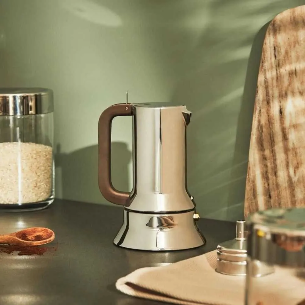 Alessi 9090 coffee maker in steel