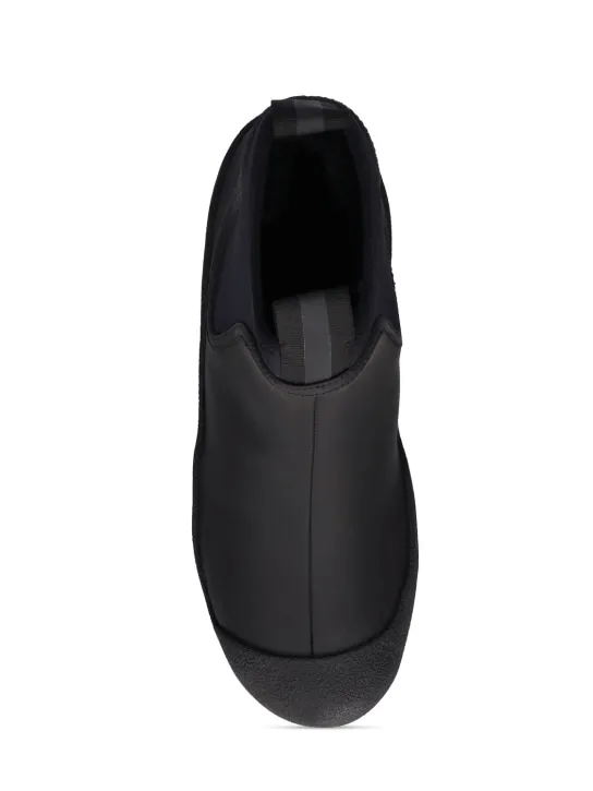 Bally   30mm Gadey rubberized leather boots 