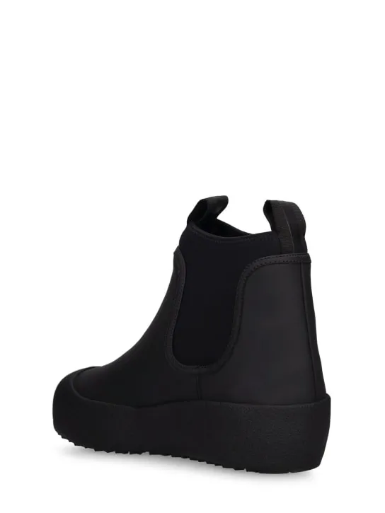 Bally   30mm Gadey rubberized leather boots 