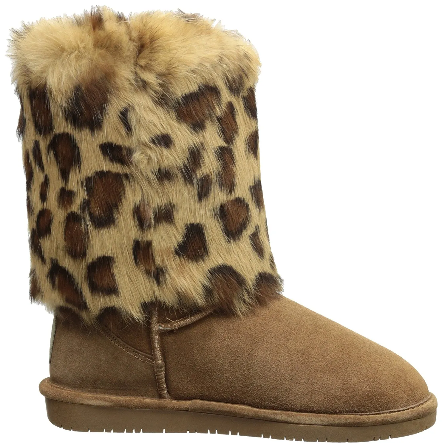 Bearpaw Keely Women Round Toe Suede Gray Winter Boot