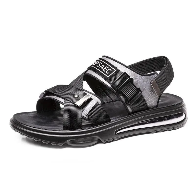 Black Flat Breathable Sandals - KA4611 Men's Casual Shoes