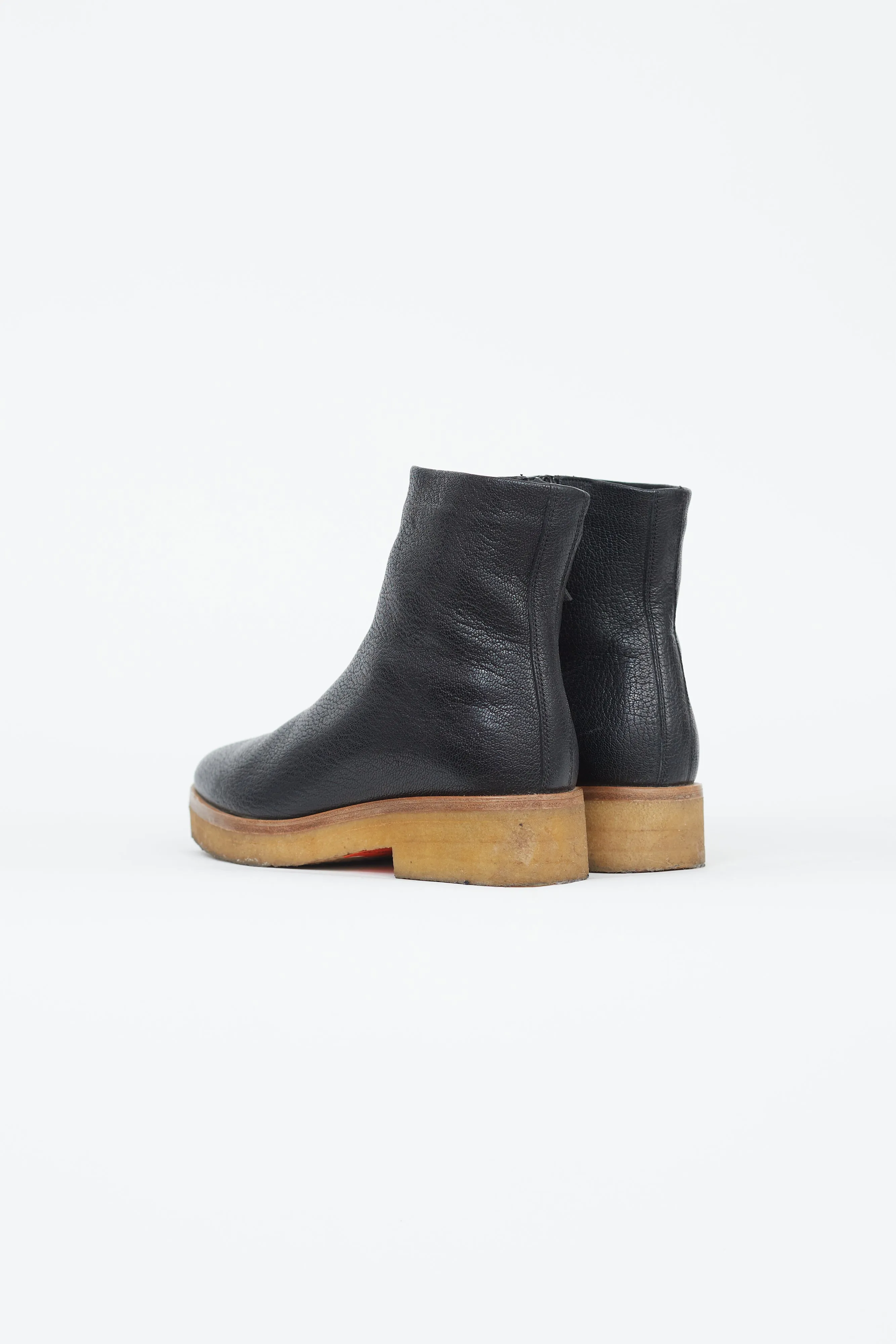 Black Grained Boris Boot
