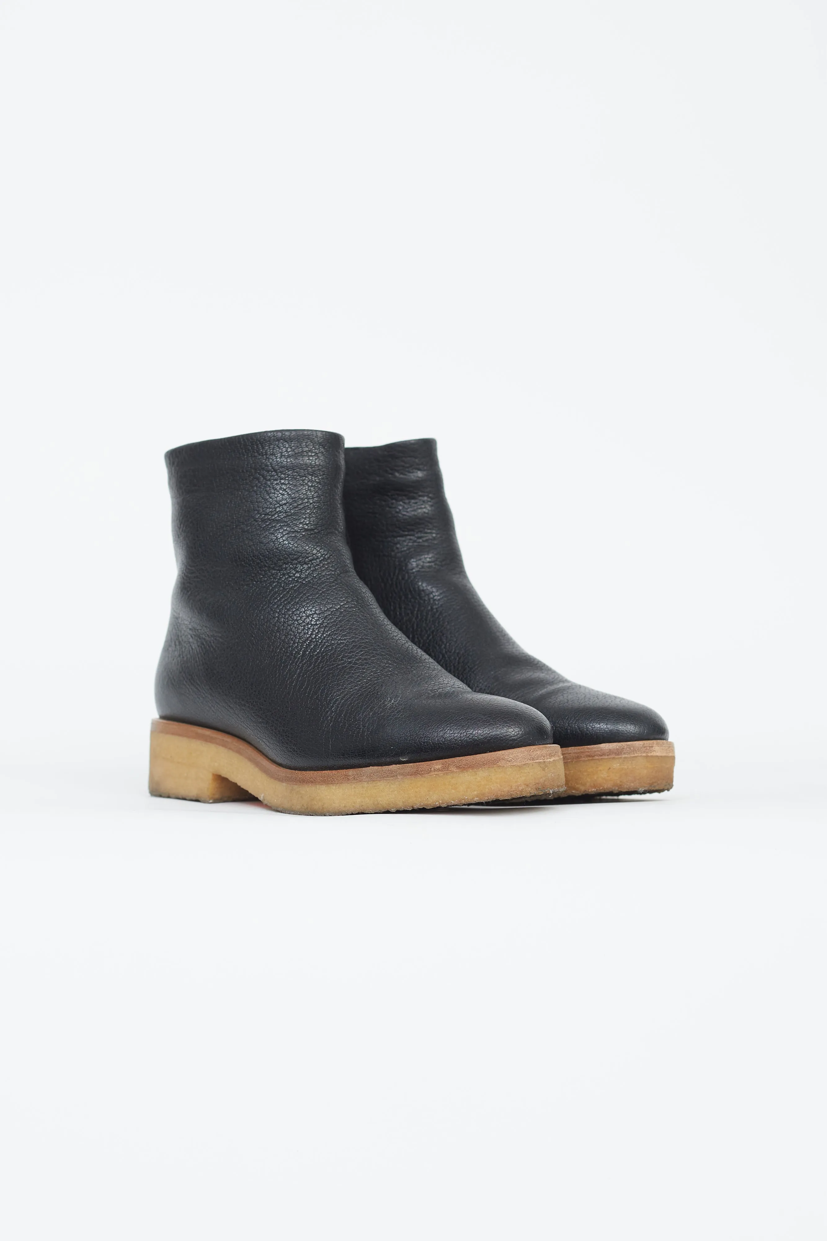Black Grained Boris Boot