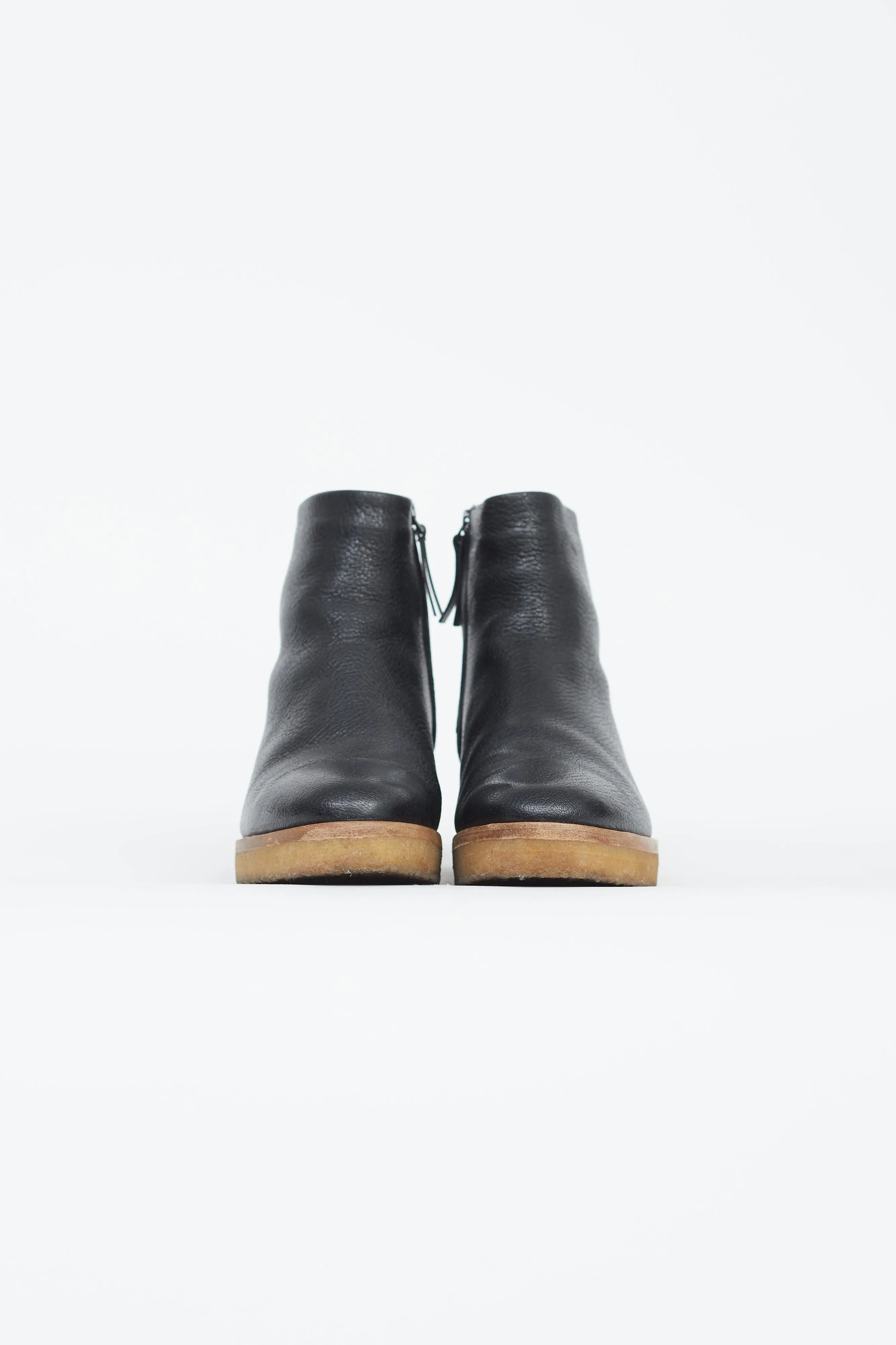 Black Grained Boris Boot