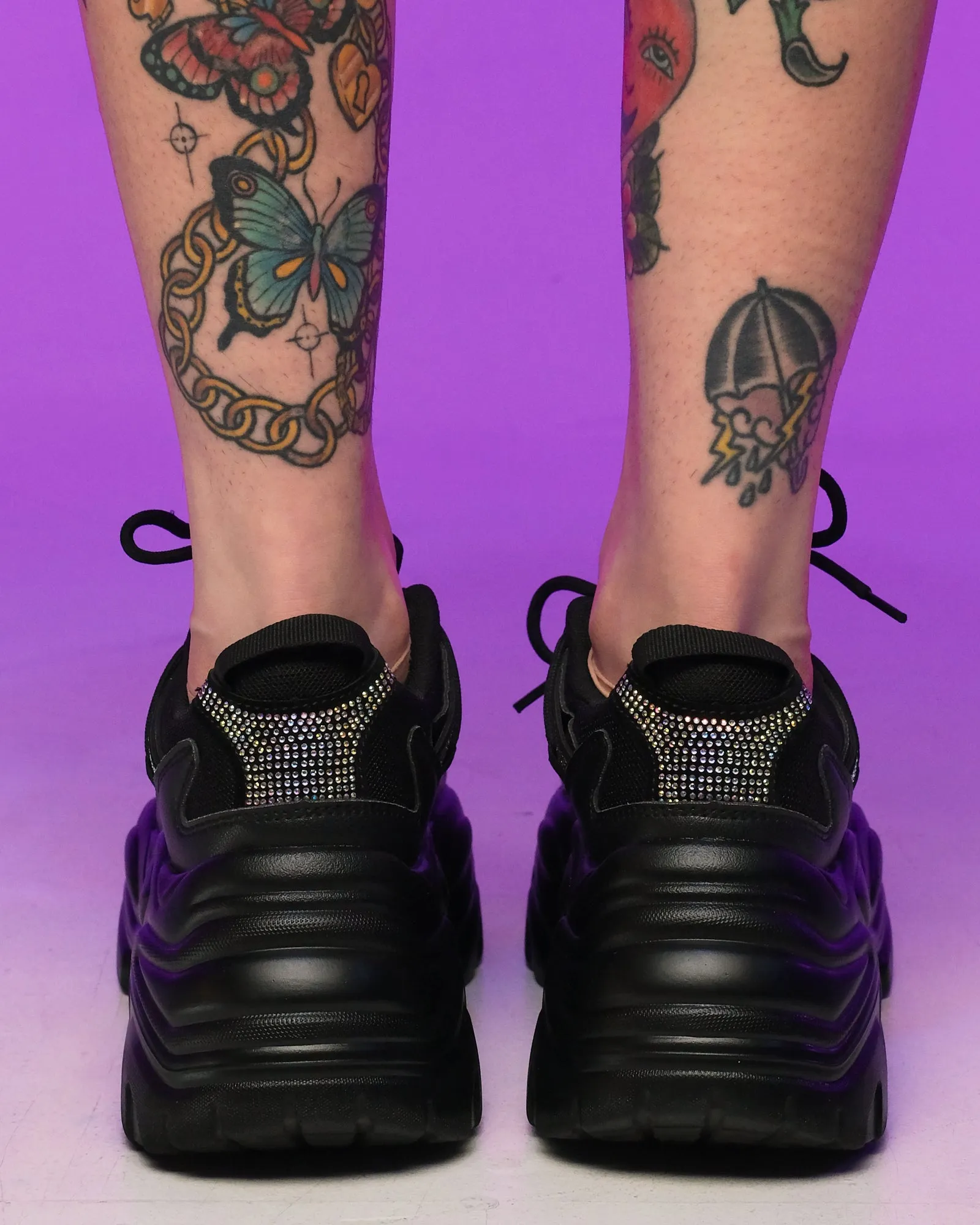 Black Steppin' Out Sneakers