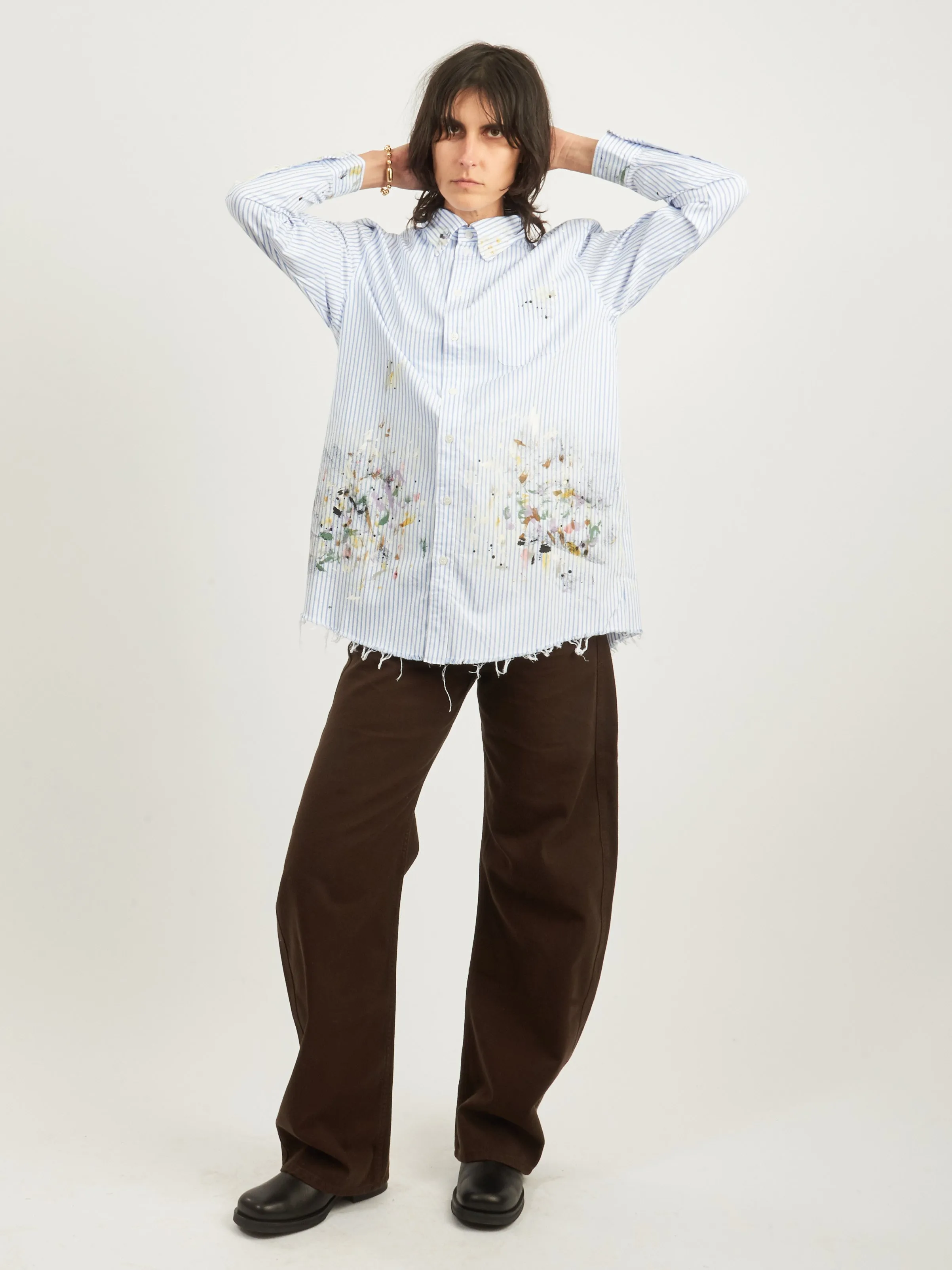 Blue Stripe Painter Shirt