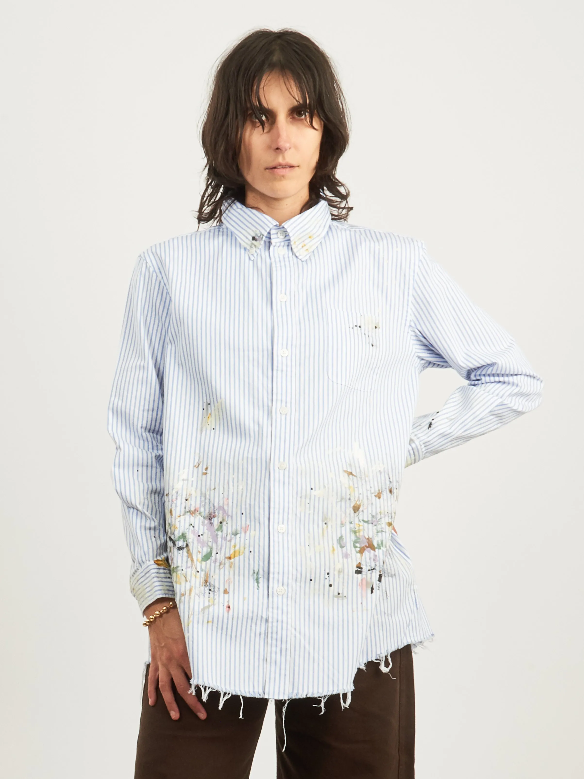 Blue Stripe Painter Shirt