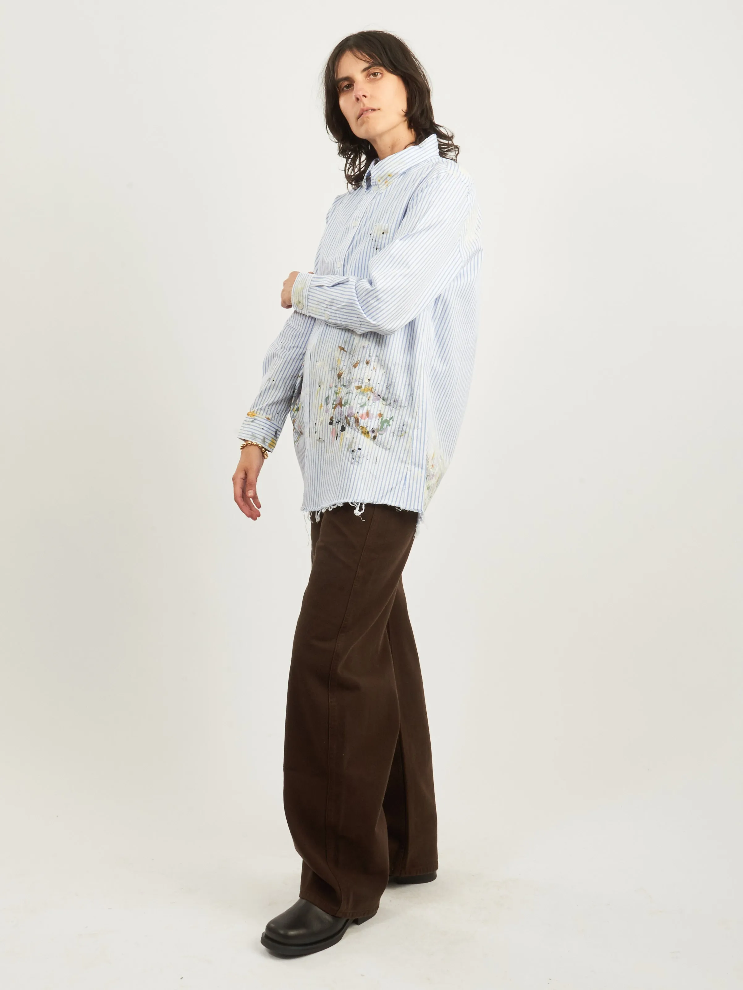 Blue Stripe Painter Shirt