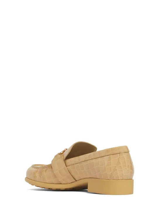 Bottega Veneta   30mm Madame croc embossed loafers 
