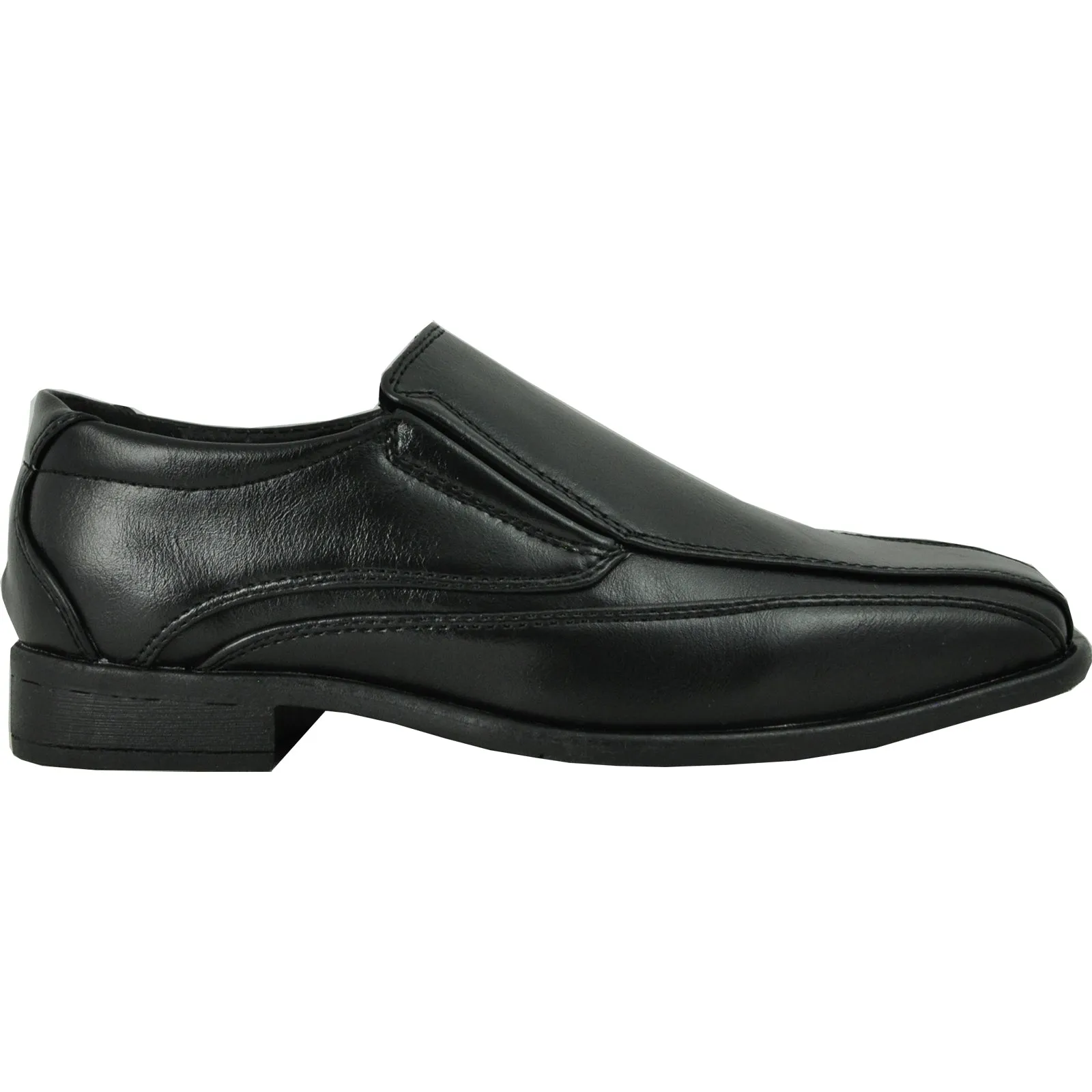 BRAVO Boy Dress Shoe MILANO-7KID Loafer Shoe Black