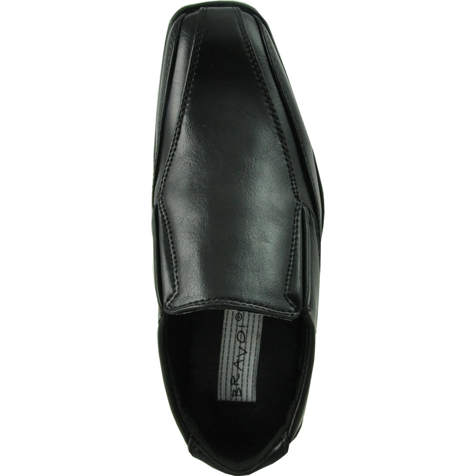 BRAVO Boy Dress Shoe MILANO-7KID Loafer Shoe Black