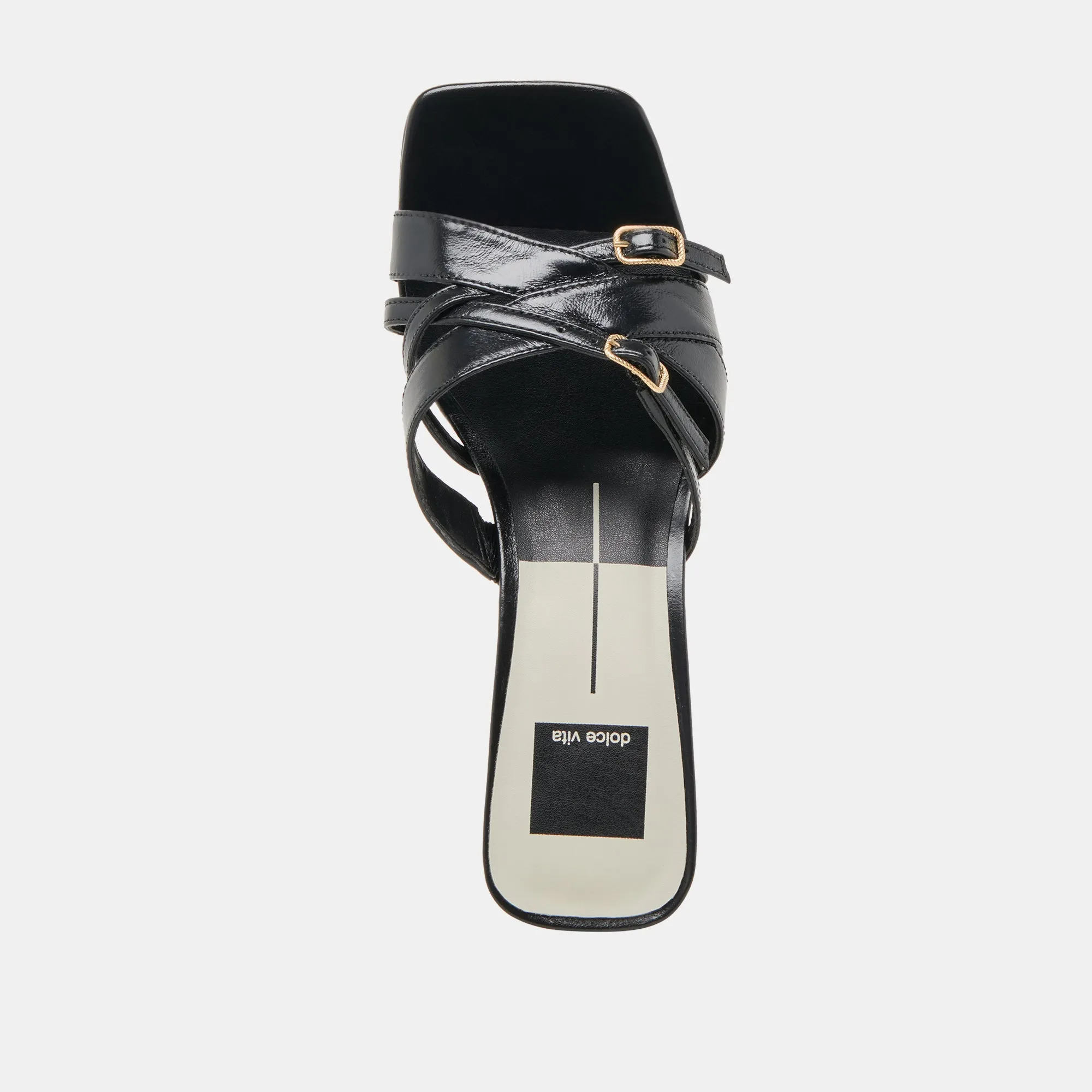 BRYANT HEELS MIDNIGHT CRINKLE PATENT