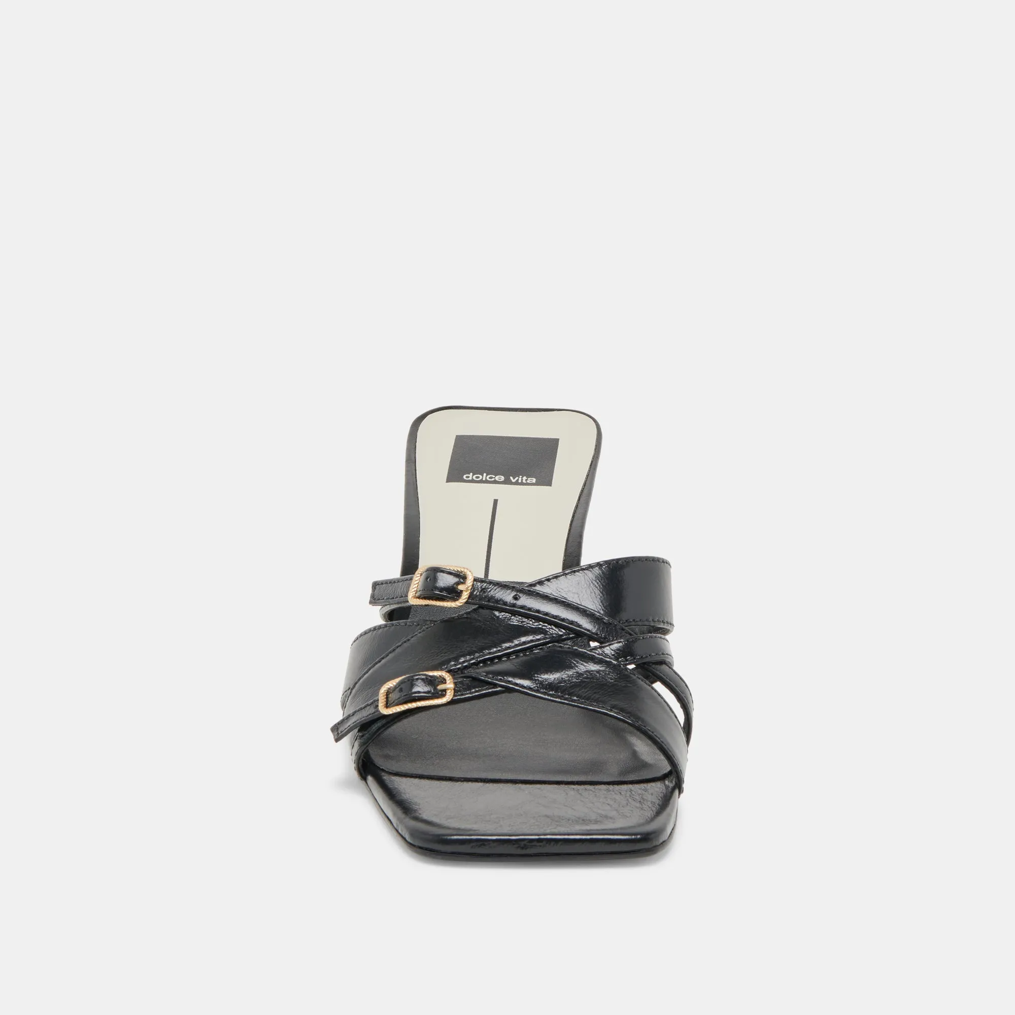 BRYANT HEELS MIDNIGHT CRINKLE PATENT