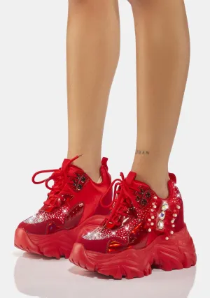Burn Watermelon Platform Sneakers