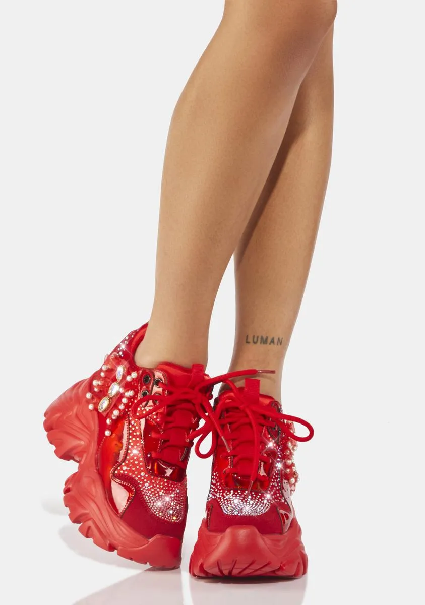Burn Watermelon Platform Sneakers