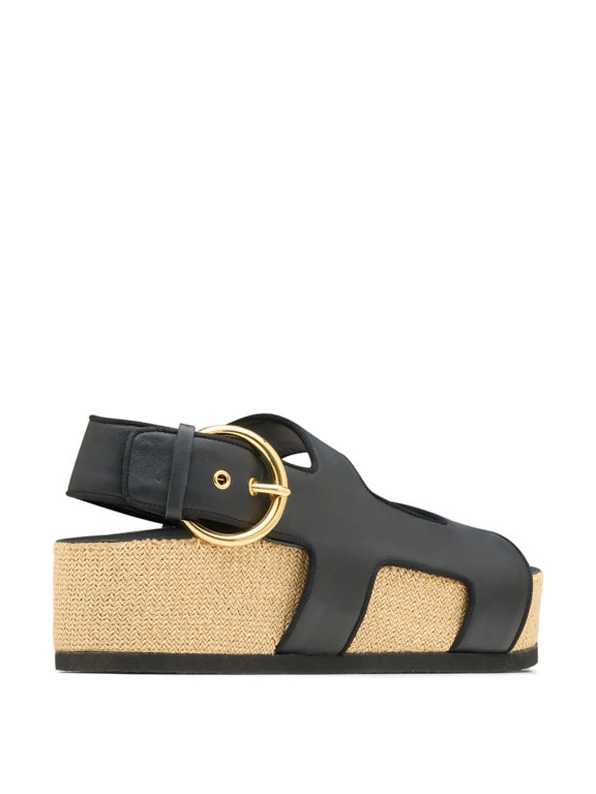 Cher platform sandals in black