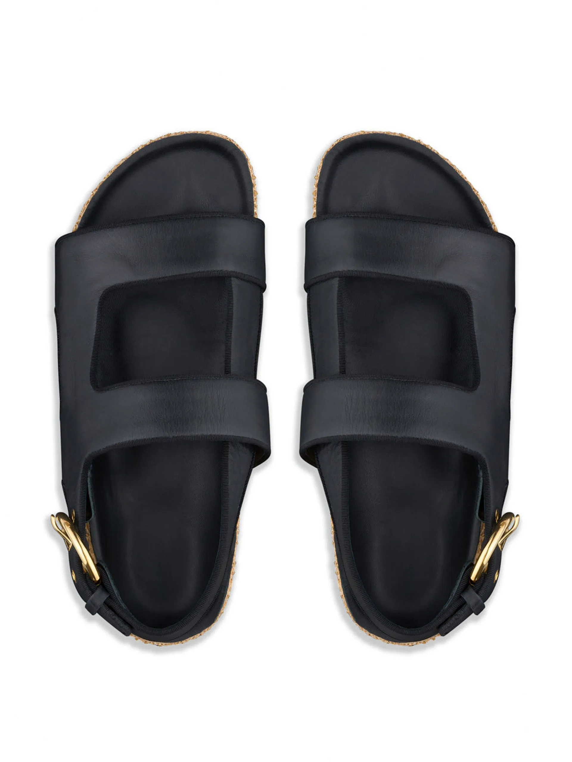 Cher platform sandals in black