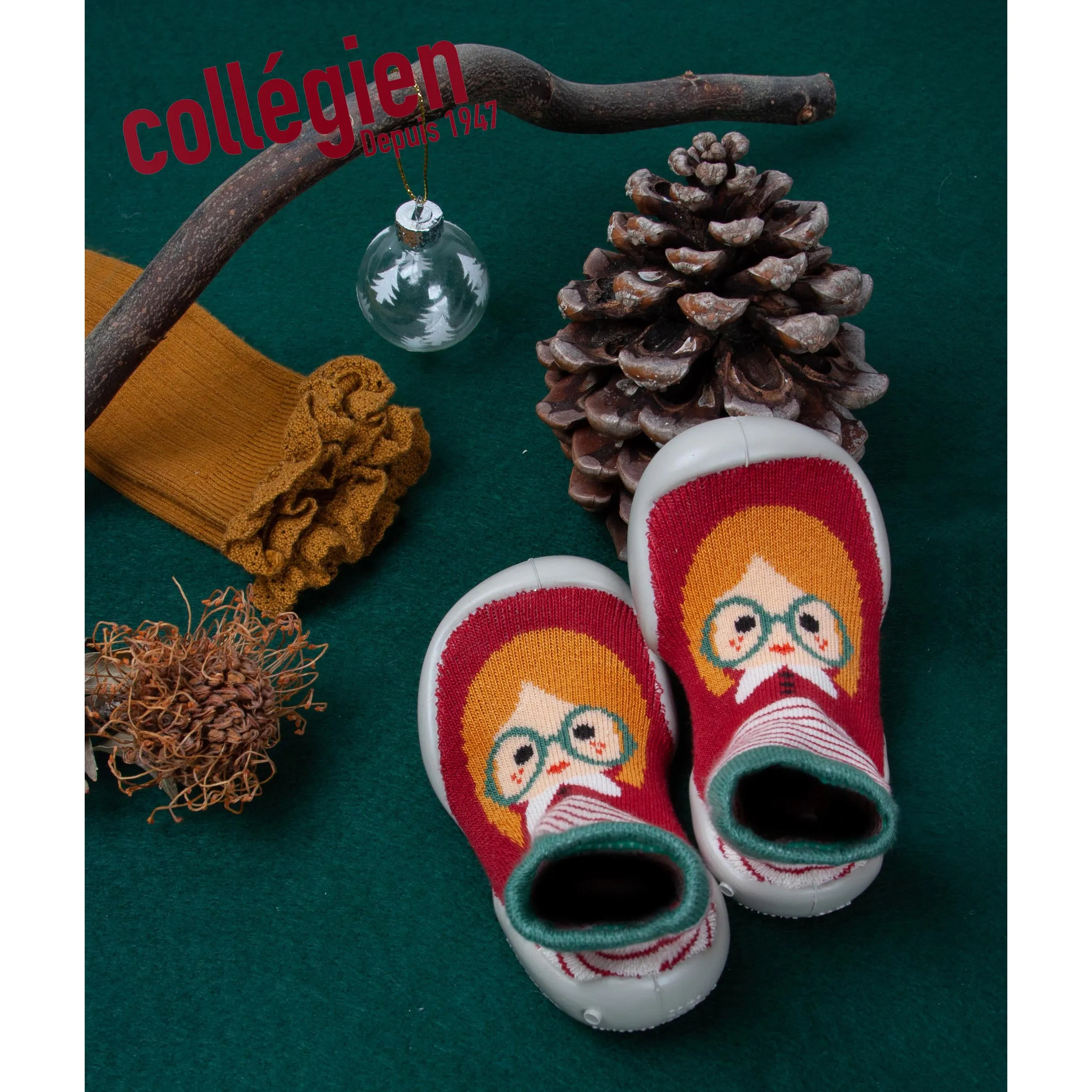 collégien Chaussettes Petot Chaperon Rouge Sock Slippers