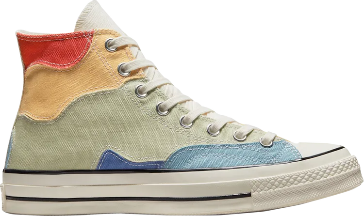 Converse Chuck 70 High Crafted Patchwork Sneakers - Olive Aura, Green