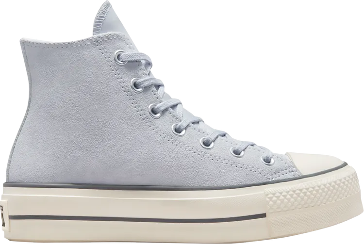 Converse Wmns Chuck Taylor All Star Lift Platform High Gravel Sneakers, Blue