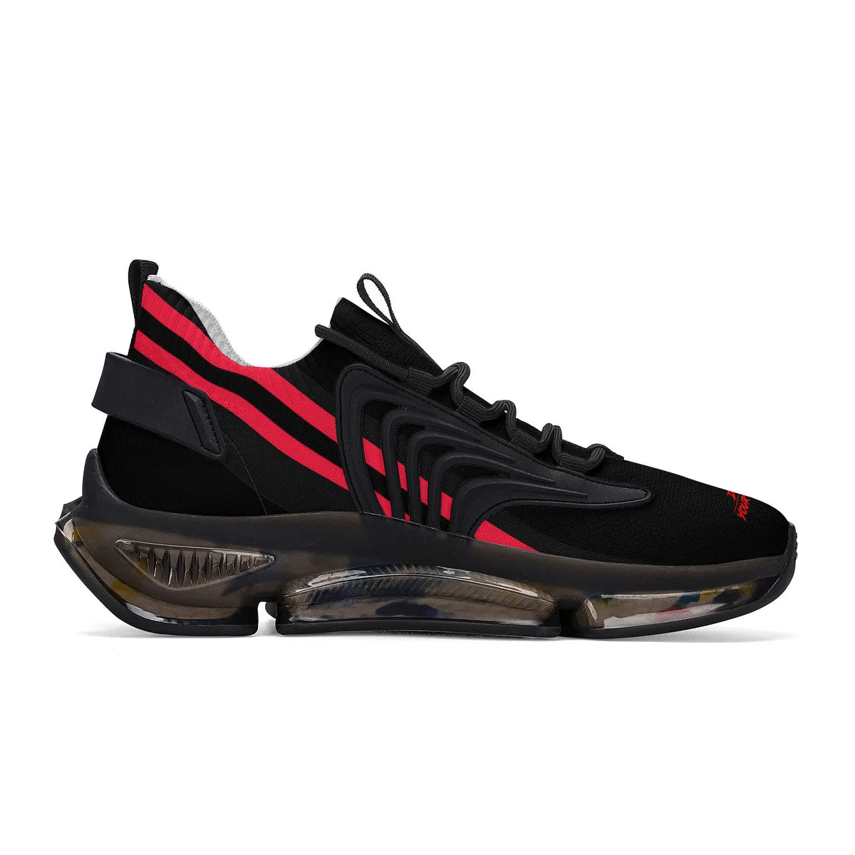 DCYG X2 Black & Red Air Max React Sneakers - Black