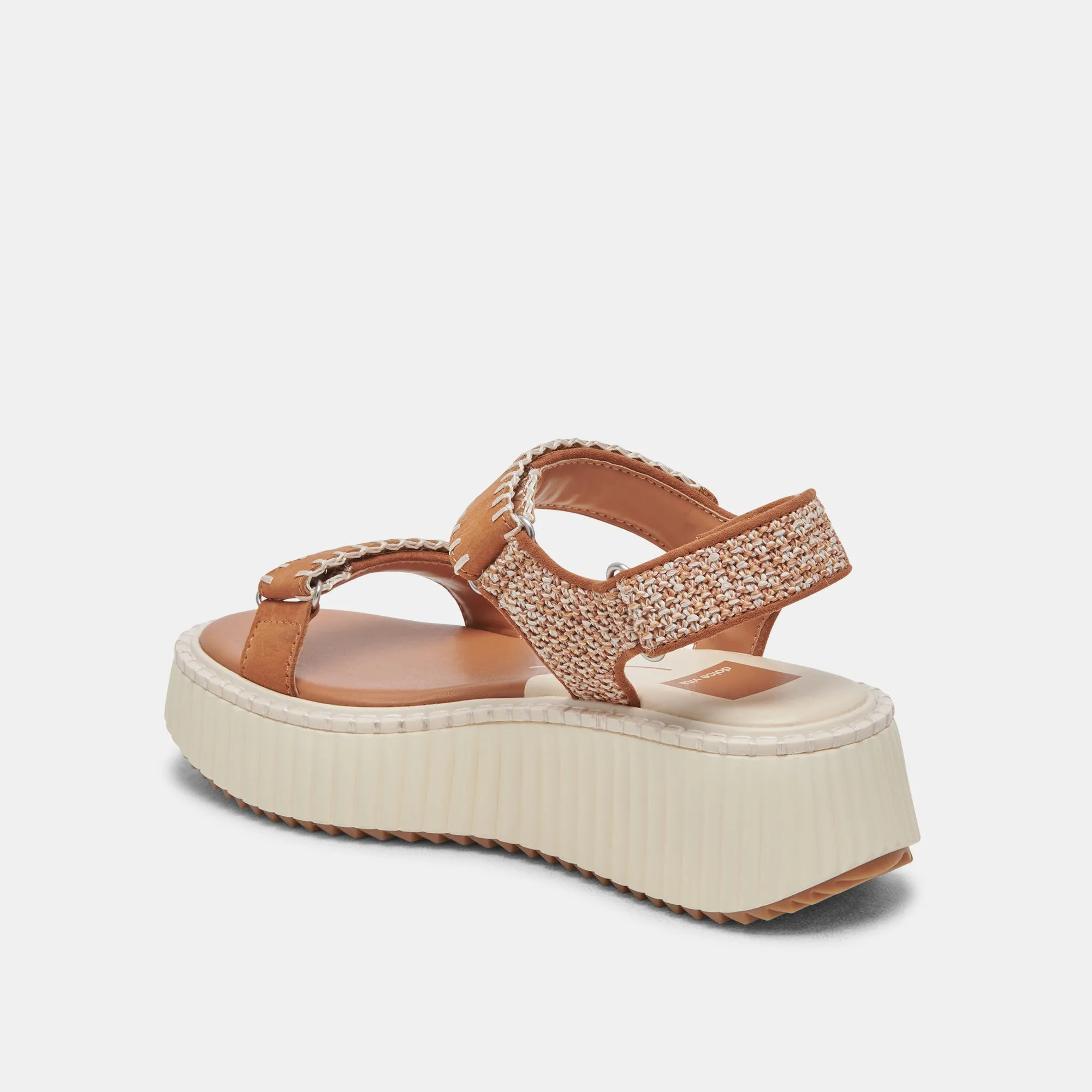 DEBRA SANDALS TAN MULTI NUBUCK