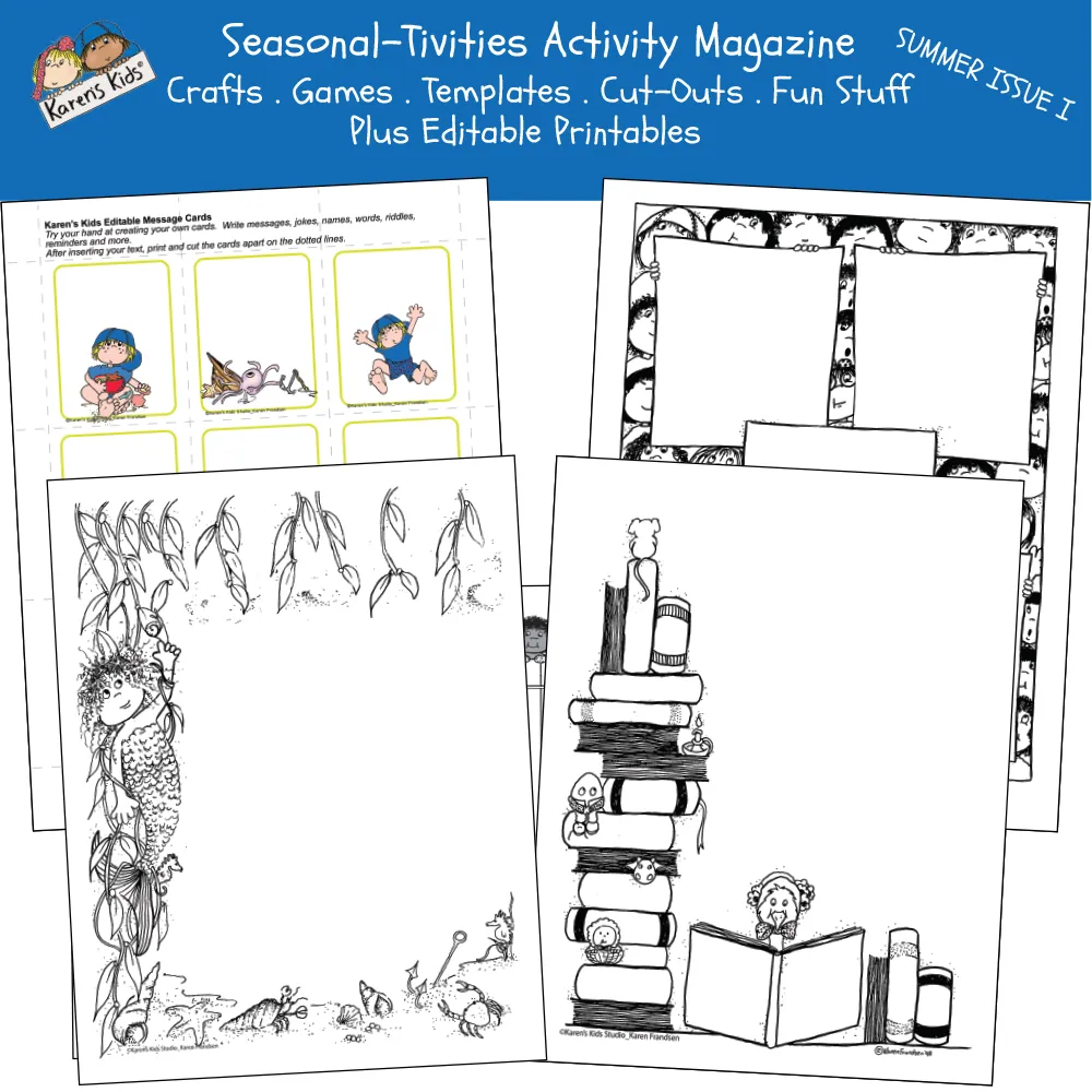 FUN CRAFTS Ready-to-Use Summer Issue I (Karen's Kids Print and Use)
