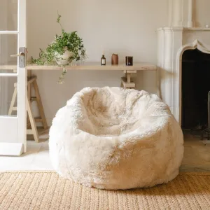 Giant Shearling Beanbag - Cream