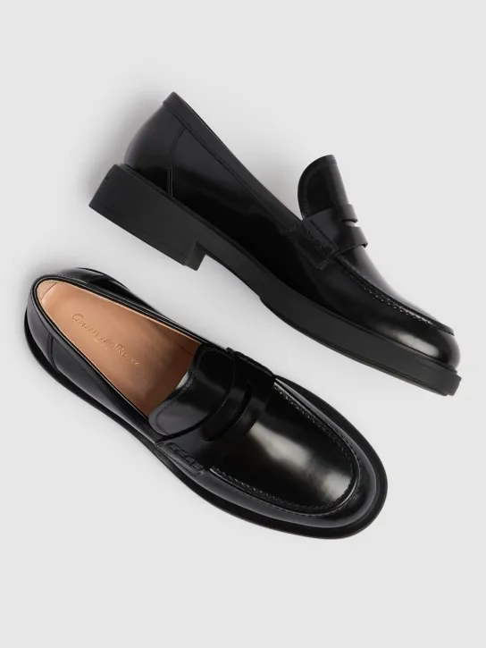Gianvito Rossi   20mm Harris leather penny loafers 