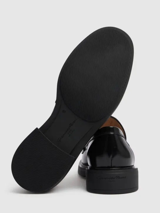 Gianvito Rossi   20mm Harris leather penny loafers 