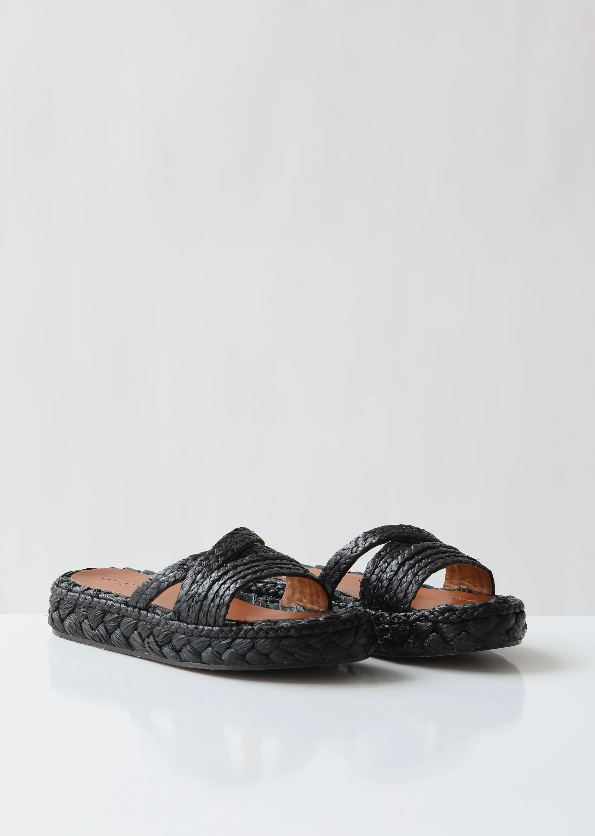 Idalie Raffia Slides
