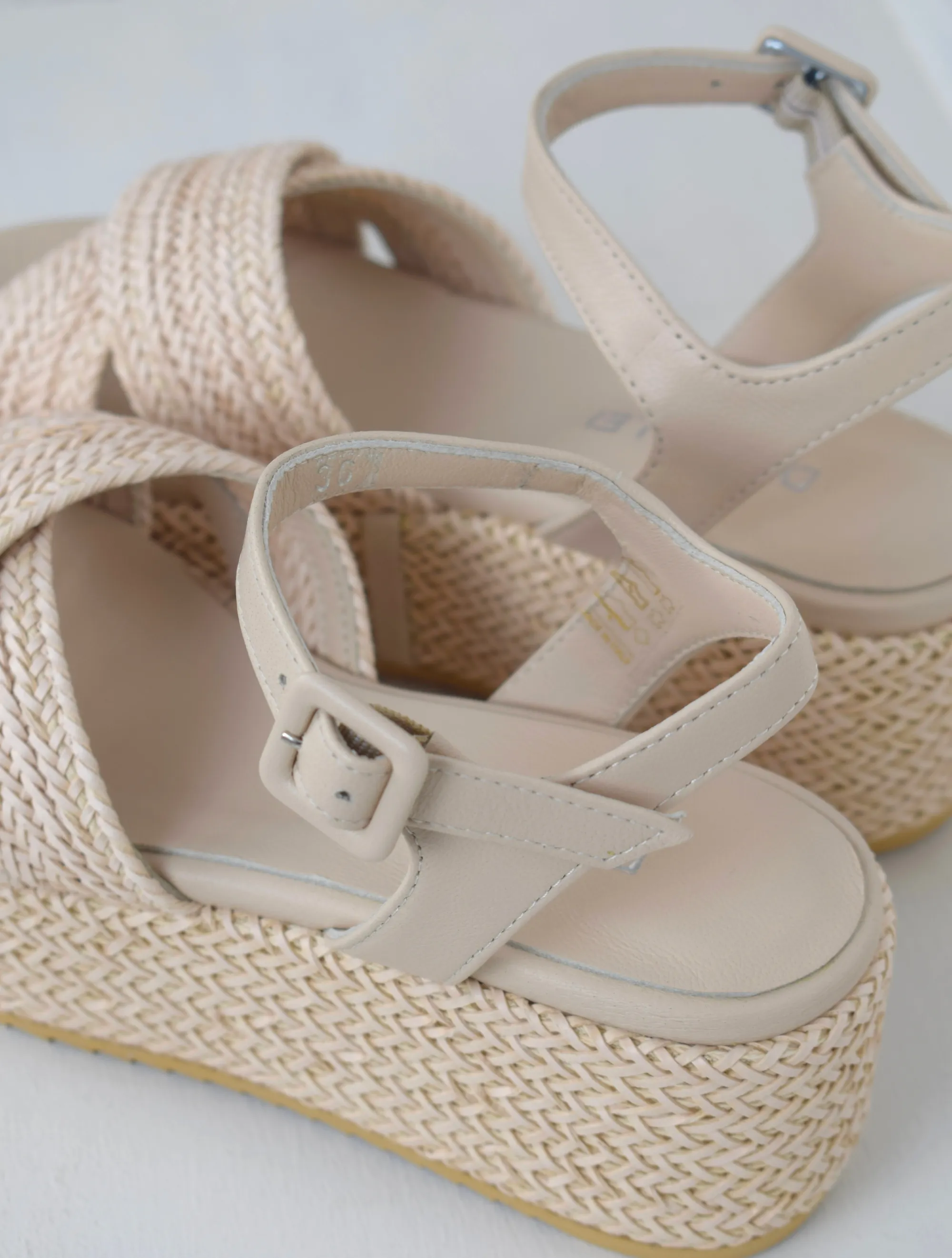 Jaipur Raffia Sandal Blush