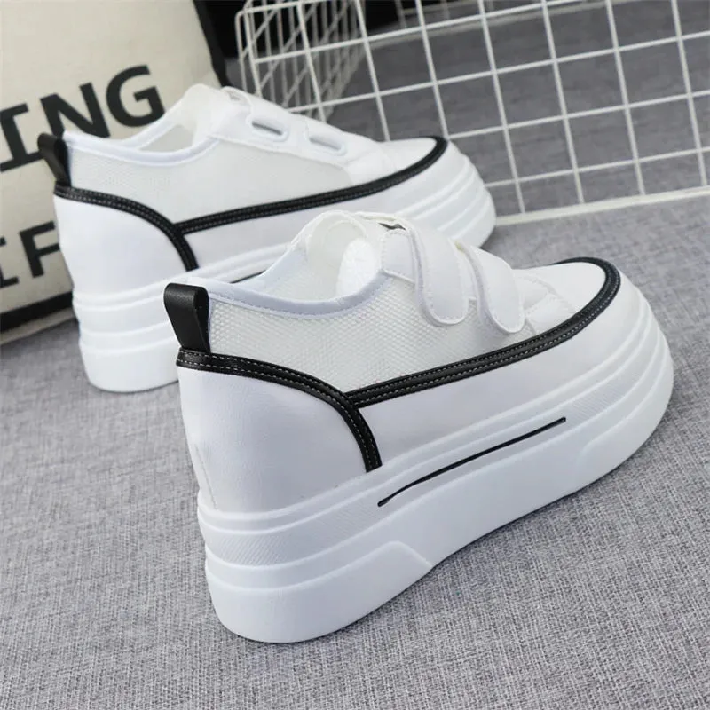 Joskaa 2024 New High Platform Sneakers White
