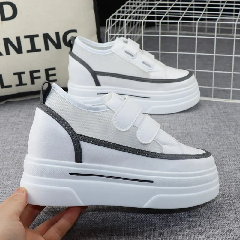 Joskaa 2024 New High Platform Sneakers White