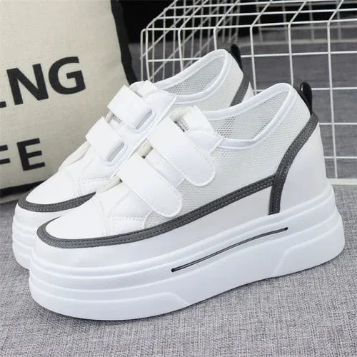 Joskaa 2024 New High Platform Sneakers White