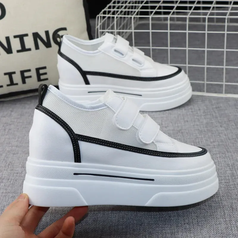 Joskaa 2024 New High Platform Sneakers White