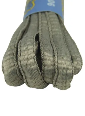Light Grey Oval Running Shoe Shoelaces - 6mm wide