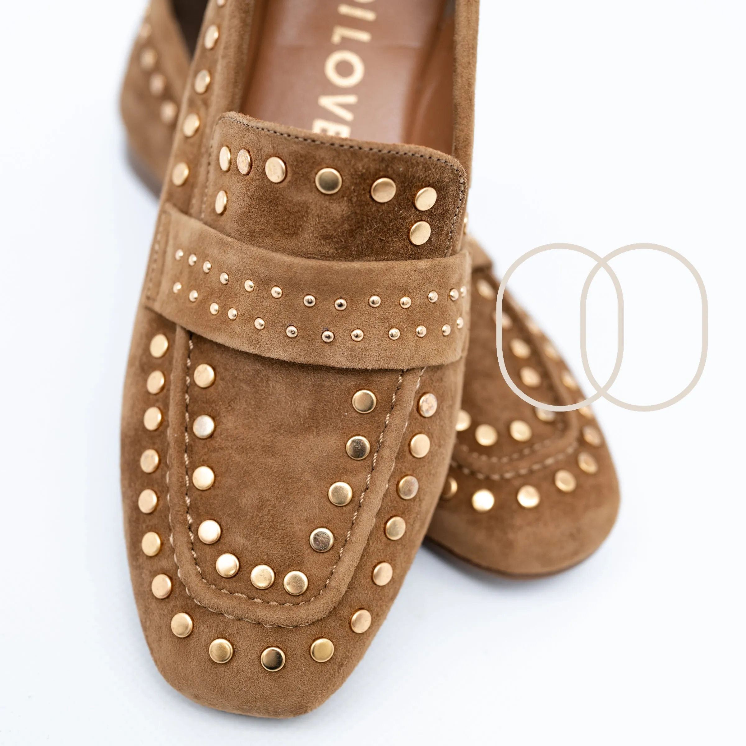 LODI Suede Loafers in Tan - BE4771