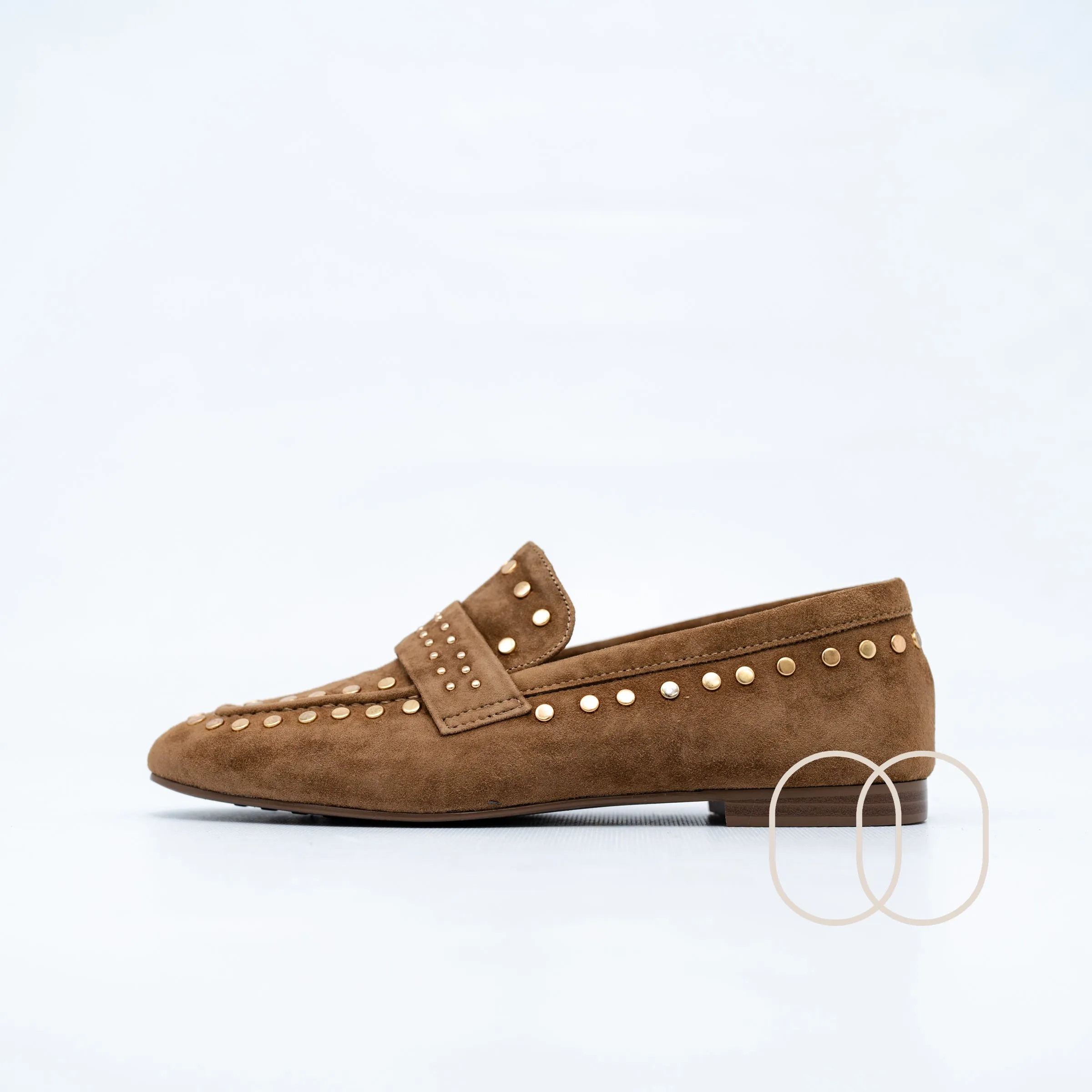 LODI Suede Loafers in Tan - BE4771