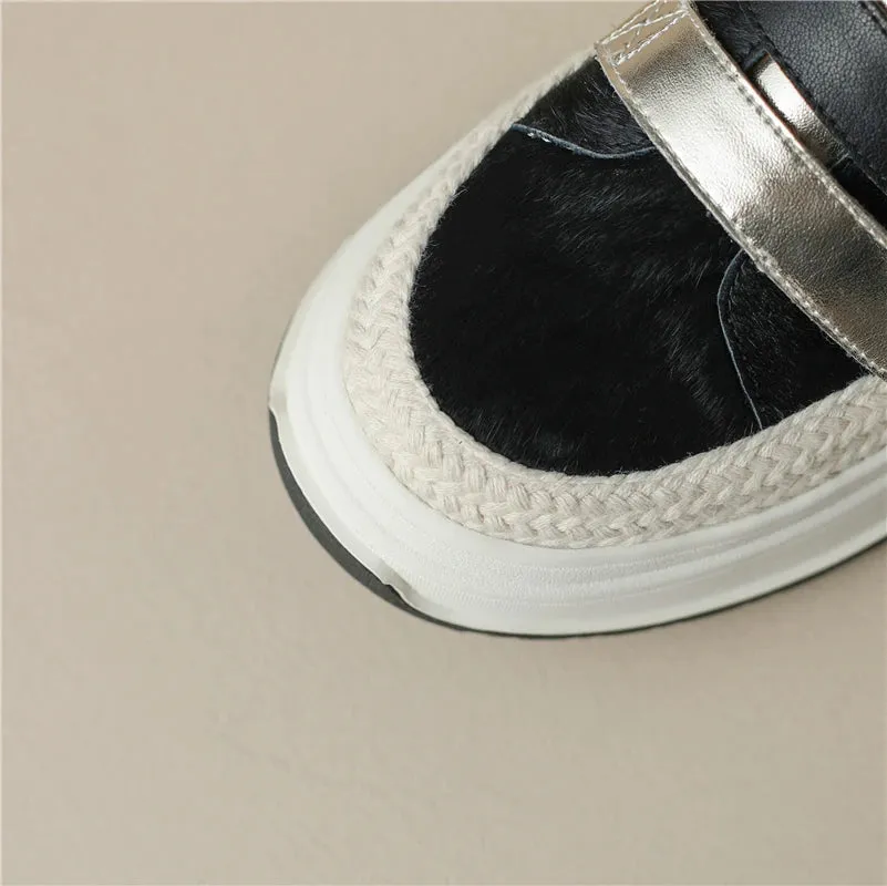 MBCS1149 Women's Casual Shoes - Flats Sneakers - Leopard Pattern