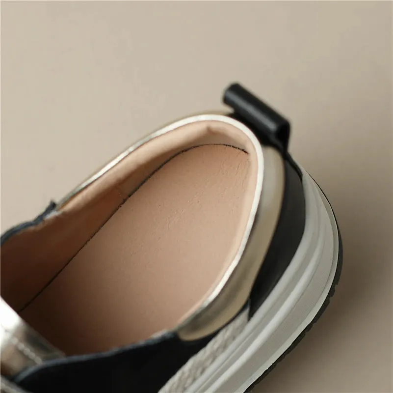 MBCS1149 Women's Casual Shoes - Flats Sneakers - Leopard Pattern