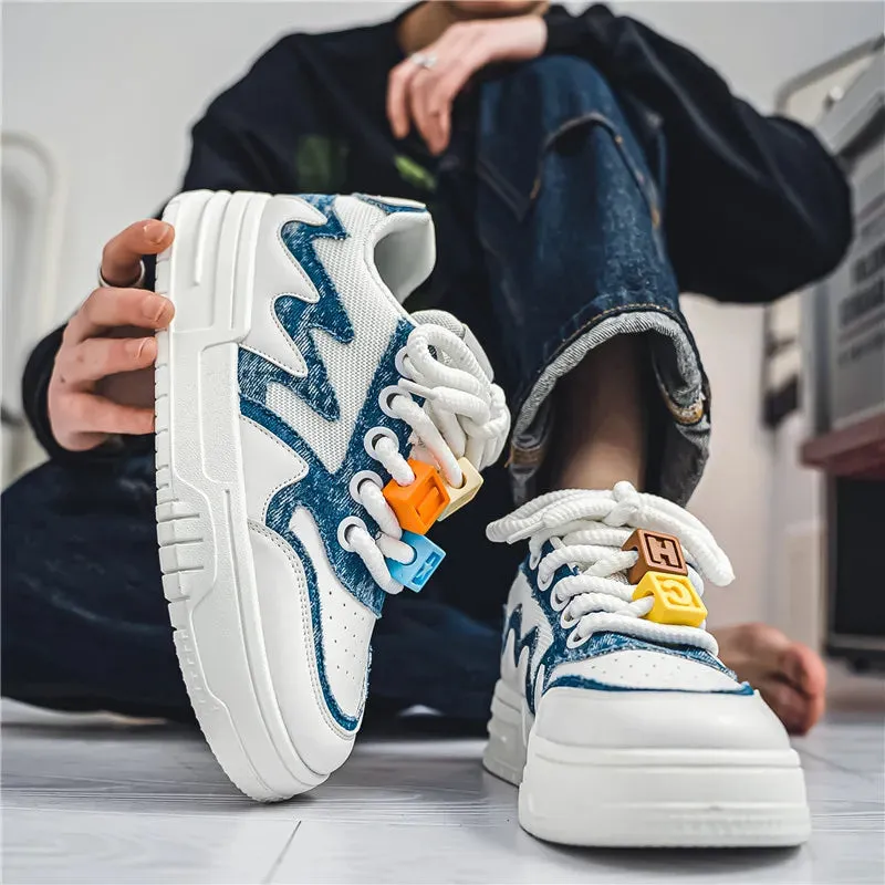 Men's Casual Shoes - Comfortable Soft White Sneakers - TSS360