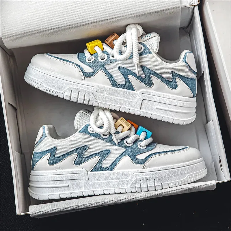 Men's Casual Shoes - Comfortable Soft White Sneakers - TSS360