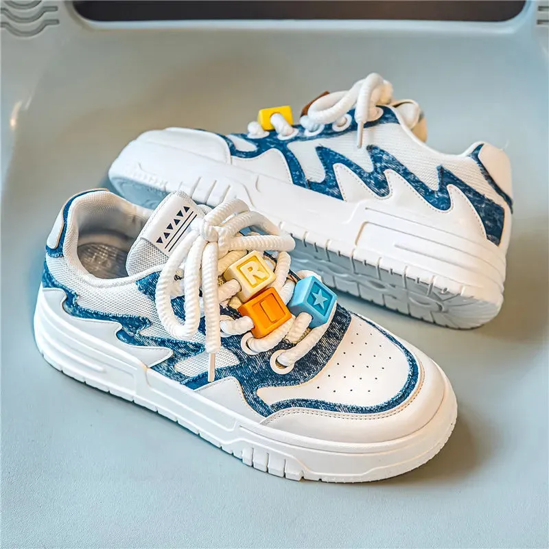 Men's Casual Shoes - Comfortable Soft White Sneakers - TSS360