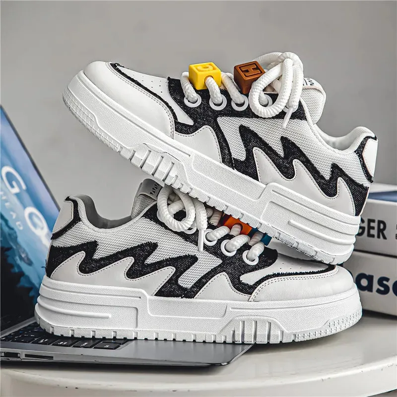 Men's Casual Shoes - Comfortable Soft White Sneakers - TSS360