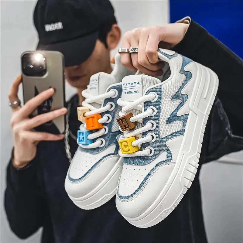 Men's Casual Shoes - Comfortable Soft White Sneakers - TSS360