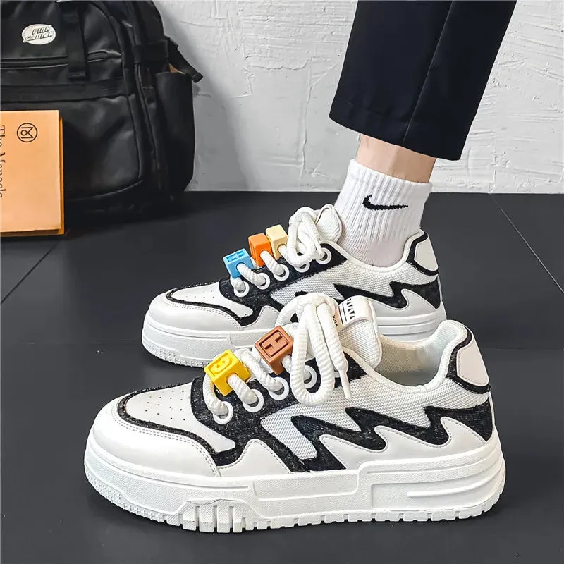 Men's Casual Shoes - Comfortable Soft White Sneakers - TSS360